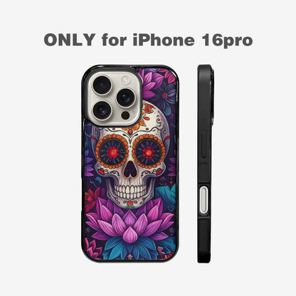 iPhone 16 Pro Case — Lotus Many Hundreds Of Skulls Art, Custom Designed Case Cover