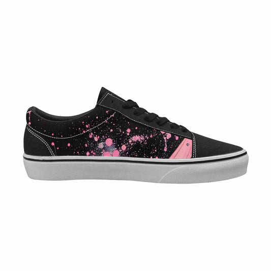 WOMEN'S Rainbow Drip Mushrooms Lace-Up Canvas Vivid Custom Sneakers