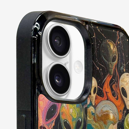 iPhone 16 Plus Case — Aliens Marblealiens Pattern Onb, Personalized Phone Case