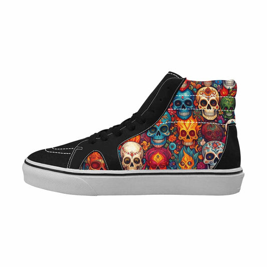 MEN'S Skull High Top Canvas Aesthetic Custom Sneakers