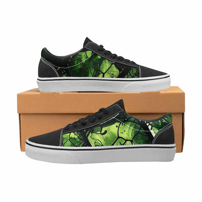 WOMEN'S Reptile Scale Lace-Up Canvas Vibrant Chaos Sneakers
