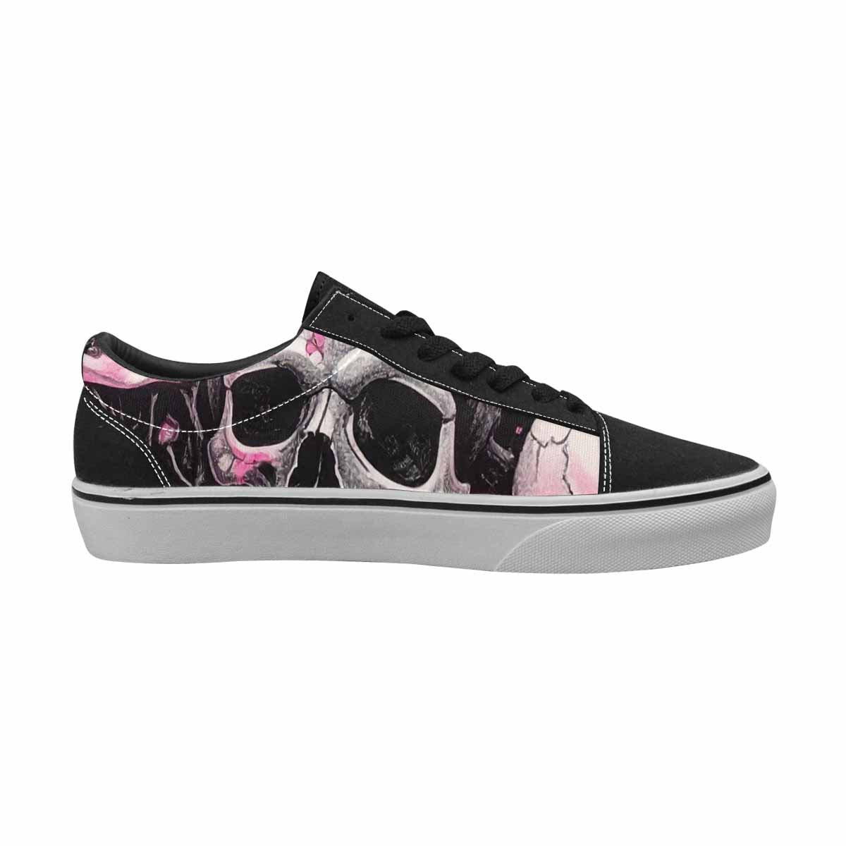 WOMEN'S Skull Roses Lace-Up Canvas Neon Fantasy Shoes