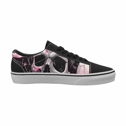 WOMEN'S Skull Roses Lace-Up Canvas Neon Fantasy Shoes
