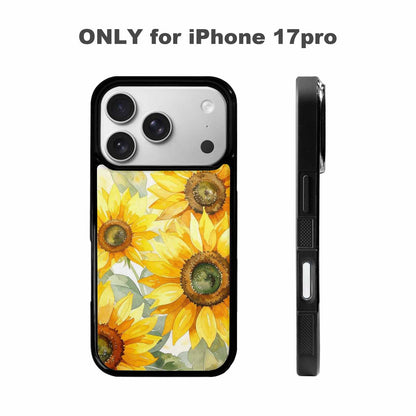 iPhone 17 Pro Case — Sunflowers Watercolor Floral, Customized Protective Case