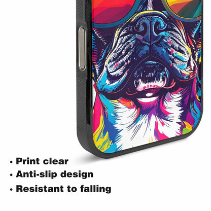 iPhone 16 Pro Case — French Bulldog Pop Art Pattern, Custom Print Case Cover