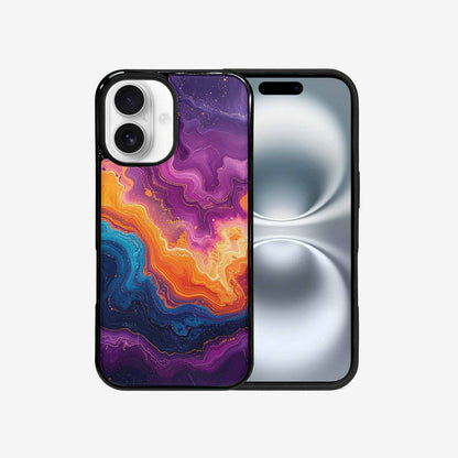 iPhone 16 Case — Psychedelic Marble Tessellation, Custom Made Phone Cover