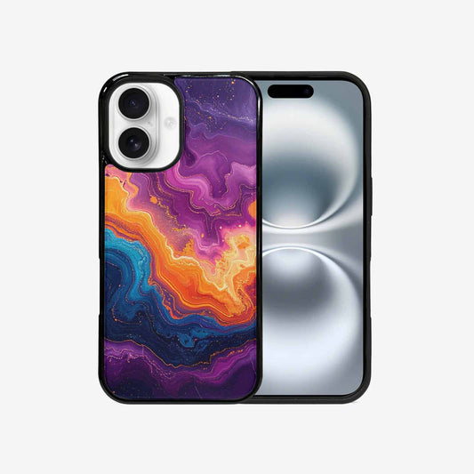 iPhone 16 Case — Psychedelic Marble Tessellation, Custom Made Phone Cover