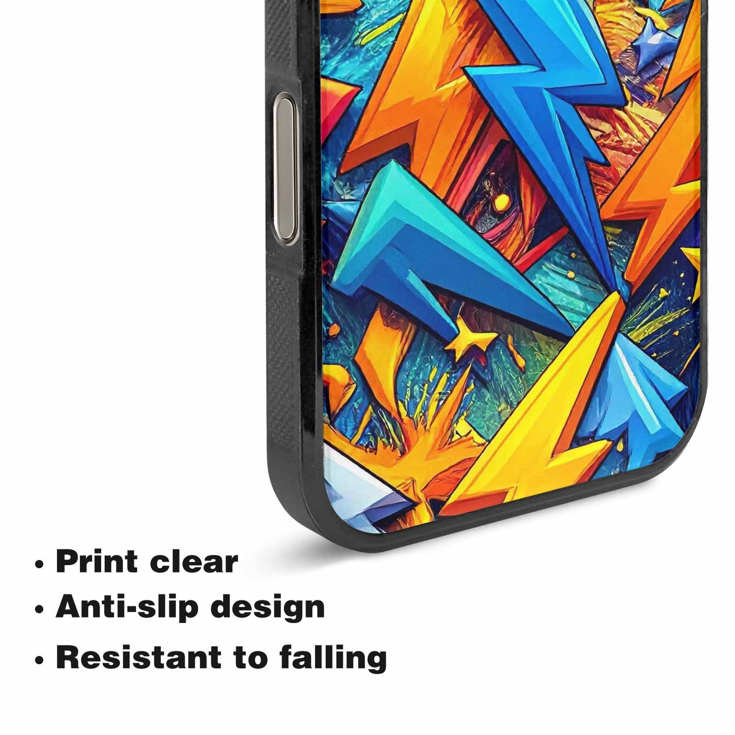 iPhone 16 Pro Case — Lightning Bolt Storm Pattern Hundreds Of, Unique Phone Case Design