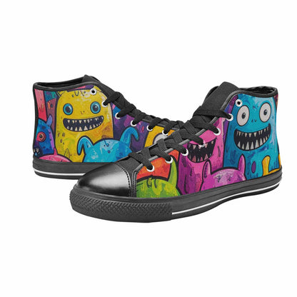 WOMEN'S Goofy Cartoon Monster High Top Canvas Y2K Sneakers