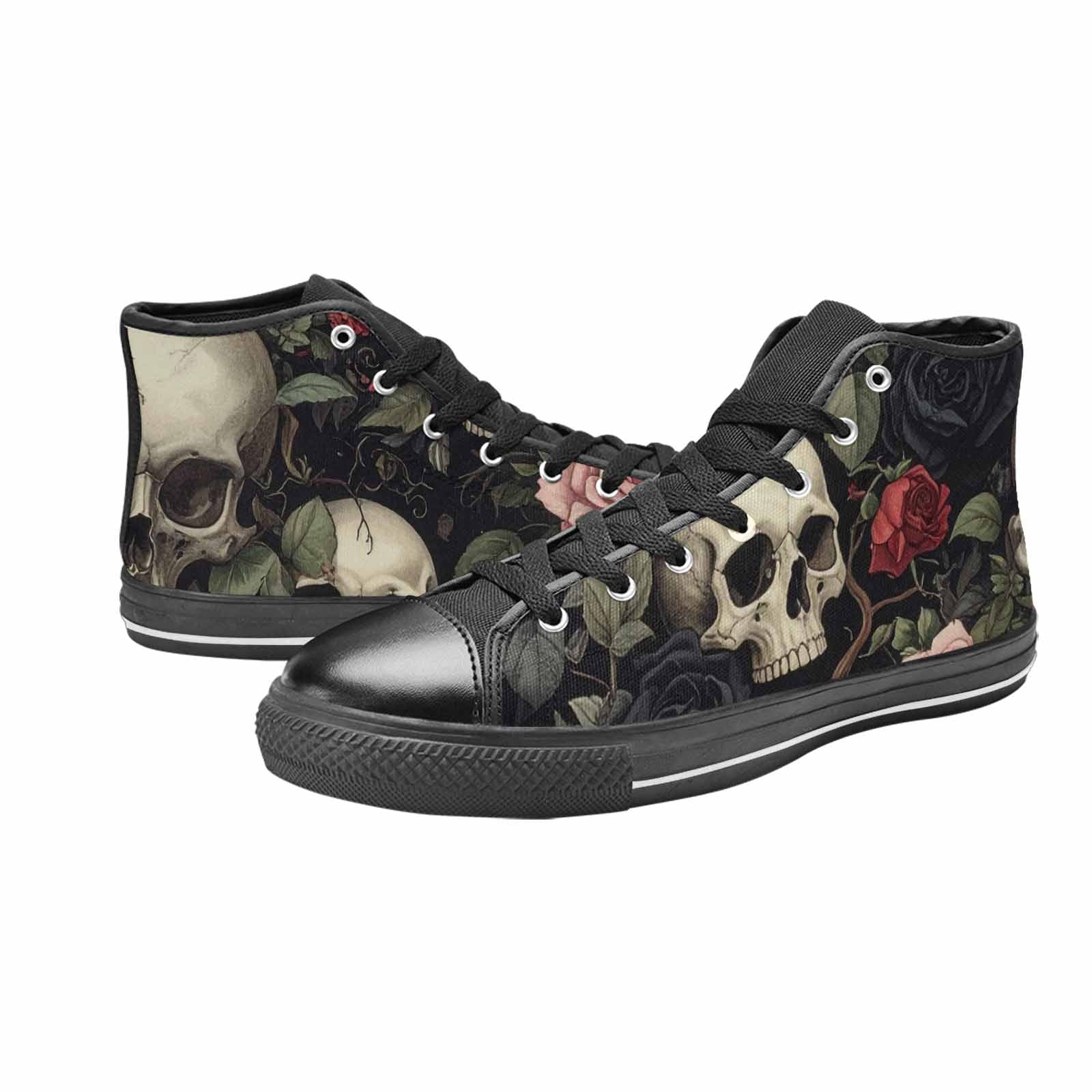 MEN'S Skulls - Roses High Top Canvas Aesthetic Sneakers