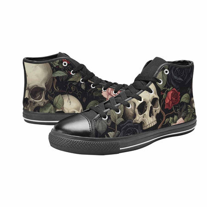 MEN'S Skulls - Roses High Top Canvas Aesthetic Sneakers