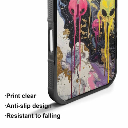 iPhone 17 Case — Aliens Marblemelting Aliens Pa Alien Scifi, Unique Phone Case Design
