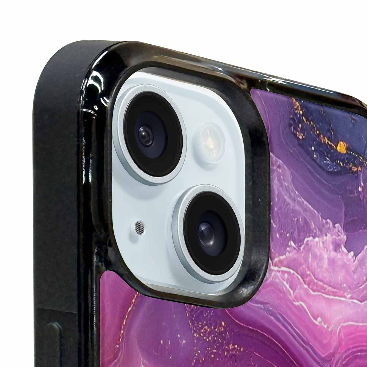 iPhone 15 Plus Case — Psychedelic Marble Tessellation, Custom Made Phone Cover