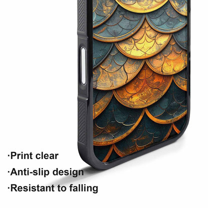 iPhone 17 Pro Max Case — Dragon Scale Fantasy Art Original Art, Custom Print Case Cover