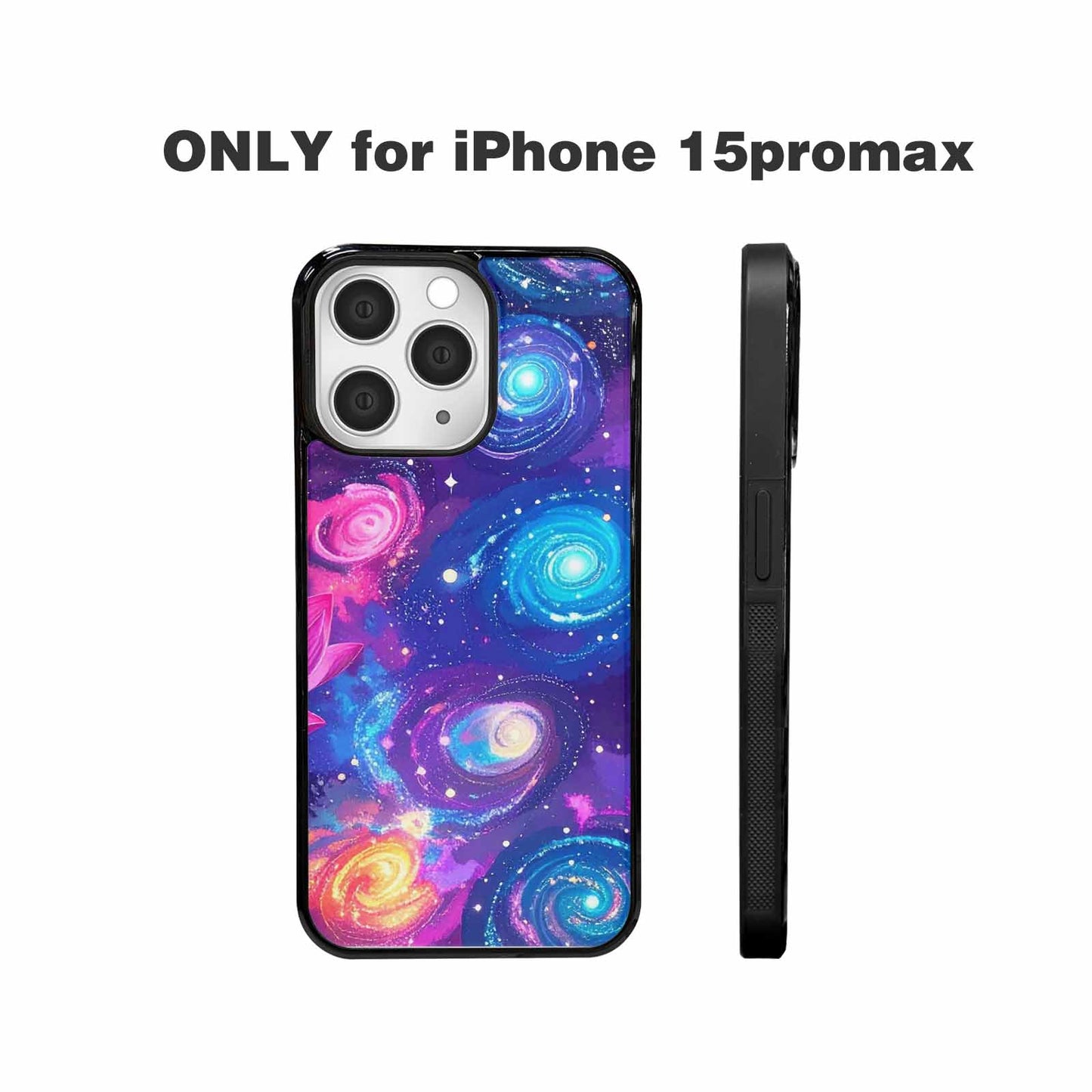 iPhone 15 Pro Max Case — Lotus Galaxy Art Seamless Pattern Vibrant, Personalized Phone Case