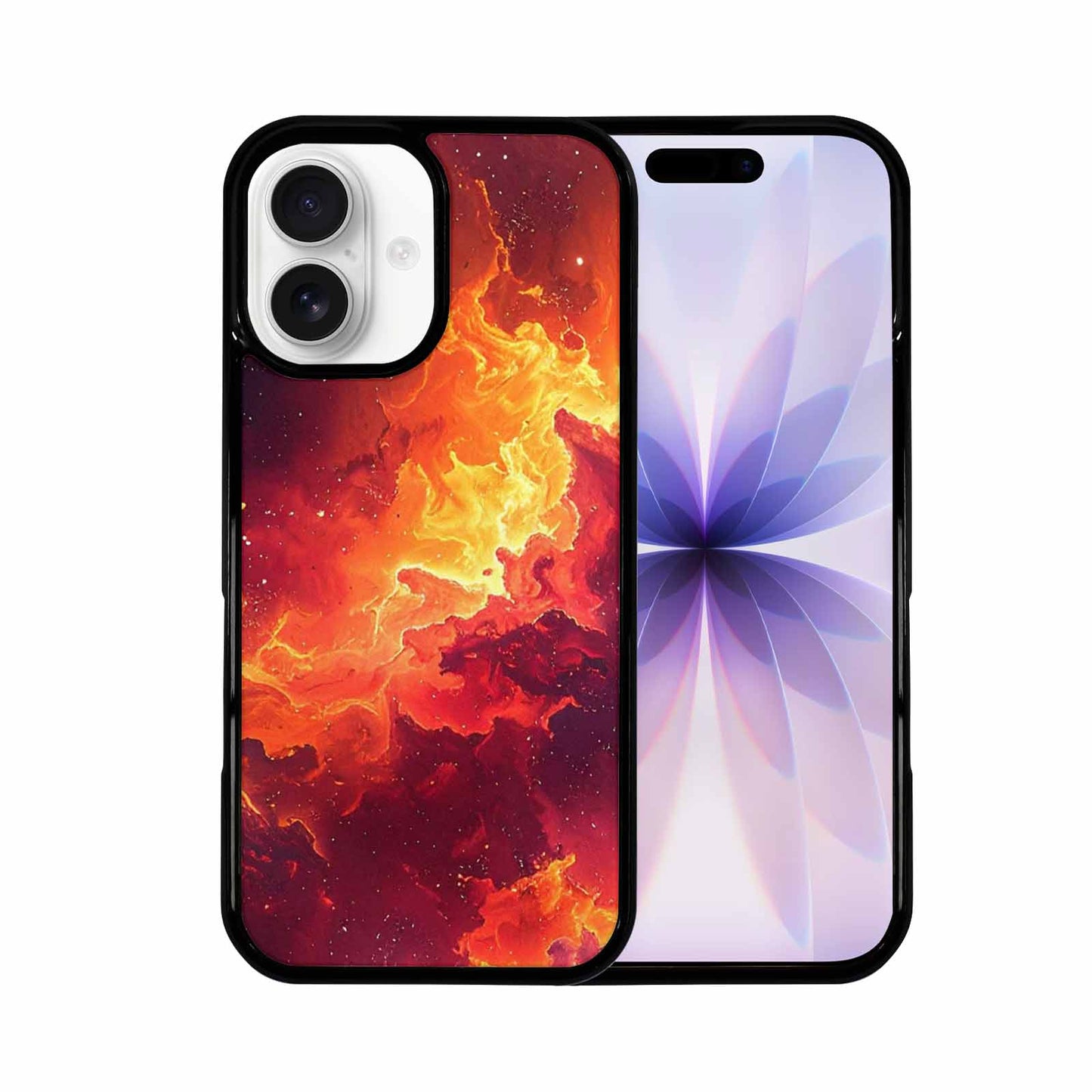 iPhone 17 Case — Galaxy Art Red Orange Galaxy Space, Original Design Phone Case