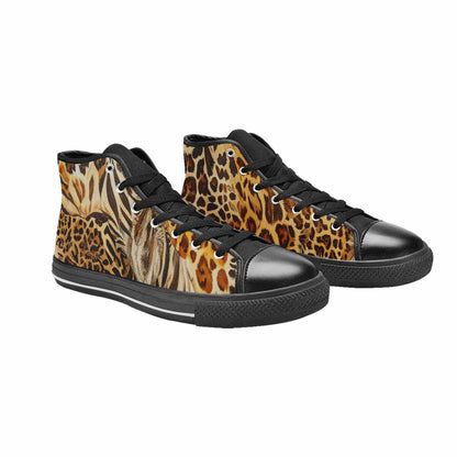 MEN'S Animal Print High Top Canvas Y2K Shoes