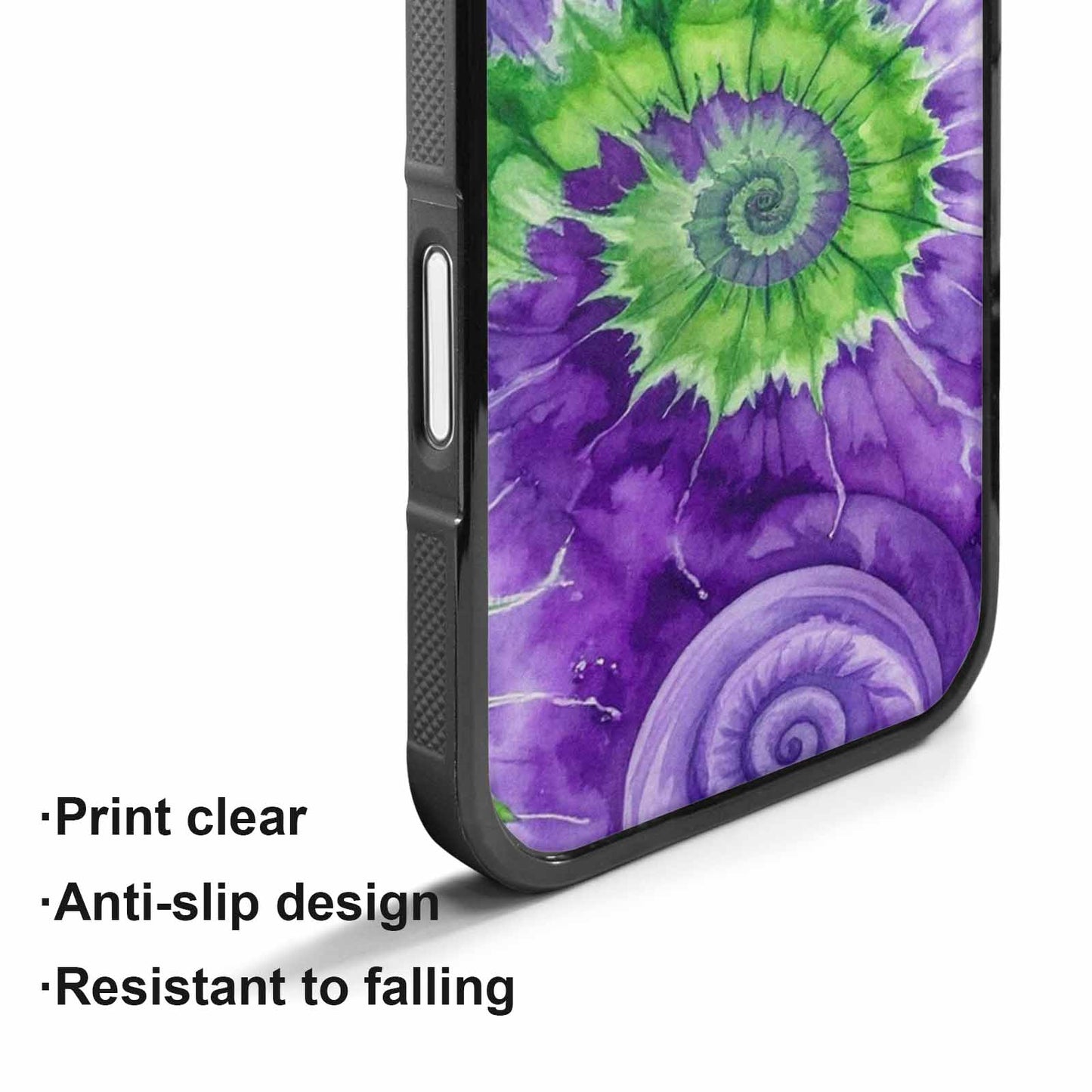 iPhone 17 Case — Tie Dye Purple Green Tie Dye, Original Design Phone Case
