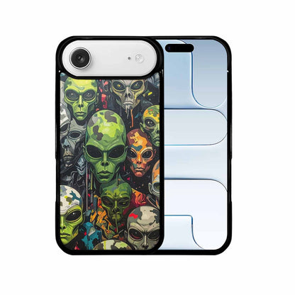 iPhone 17 Air Case — Aliens Camo Aliens Pattern Hundreds Alien, Original Design Phone Case