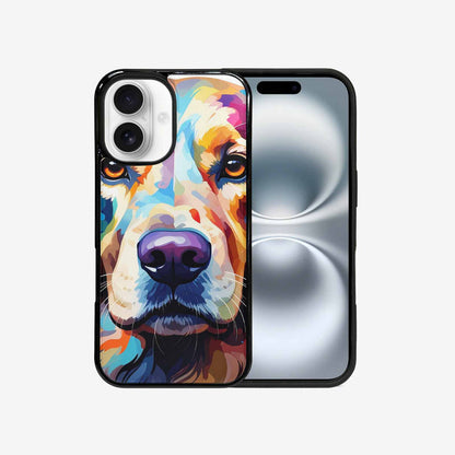 iPhone 16 Case — Golden Retriever Watercolor Art Pattern, Personalized Phone Case