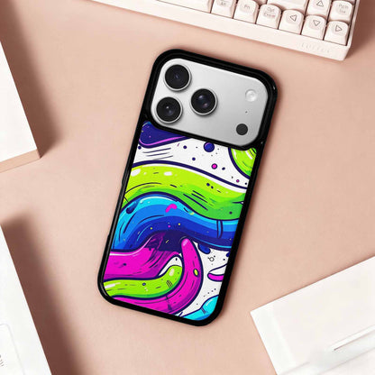 iPhone 17 Pro Case — Acid Wash Cartoon Tie Dye, Original Design Phone Case