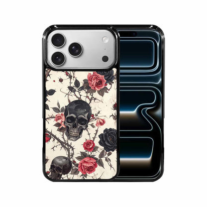 iPhone 17 Pro Max Case — Skulls Roses And Skulls Gothic Skulls, Custom Designed Case Cover