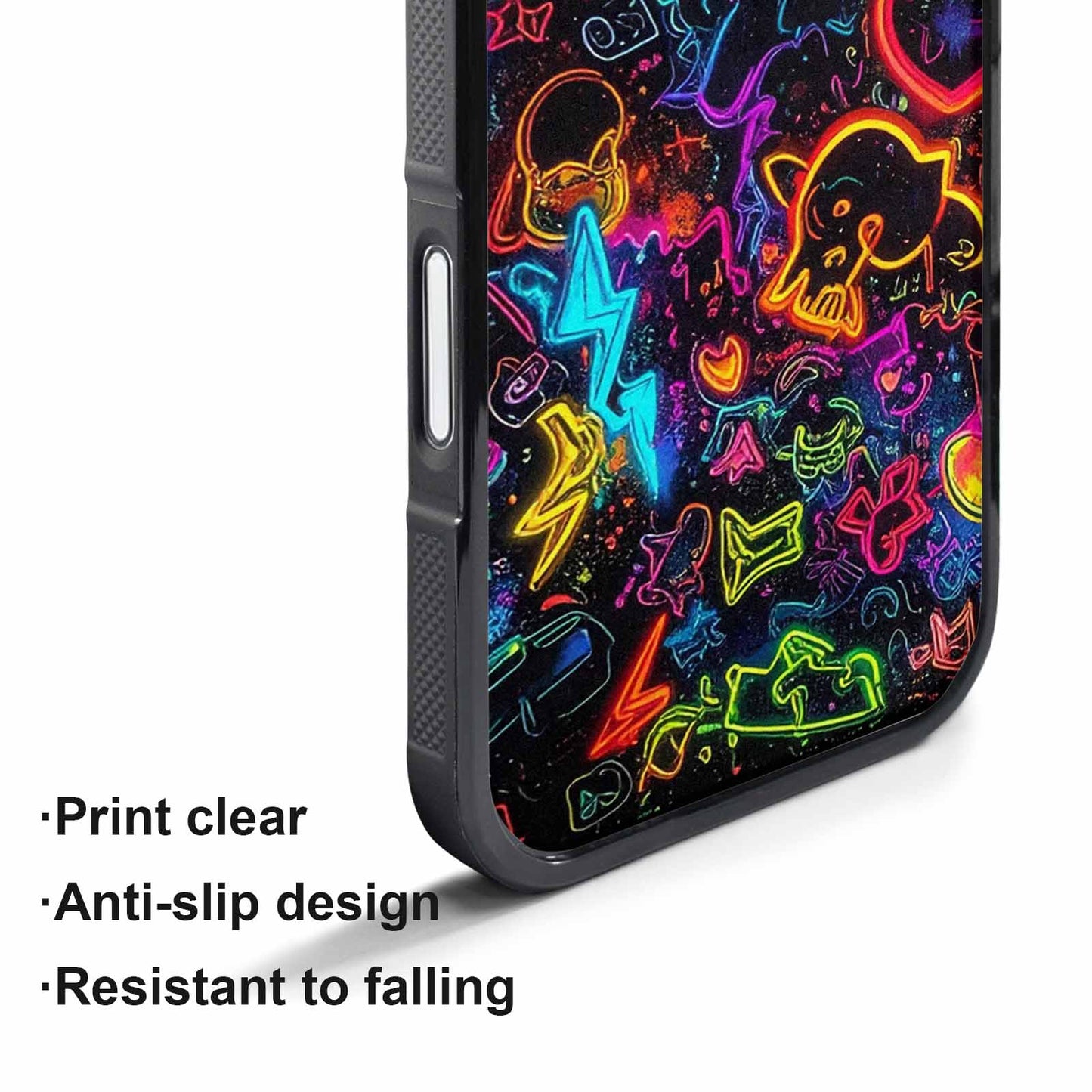 iPhone 17 Air Case — Neon Glow Sticker Icon Collage Original, Custom Made Phone Cover