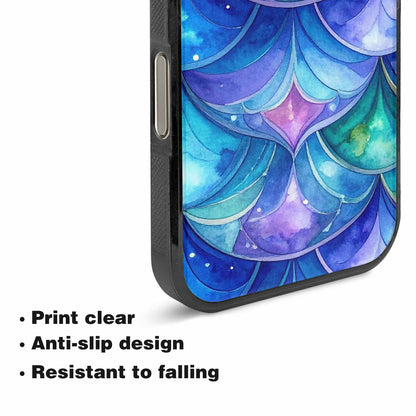 iPhone 16 Pro Case — Mermaid Scale Art Pattern, Custom Phone Case