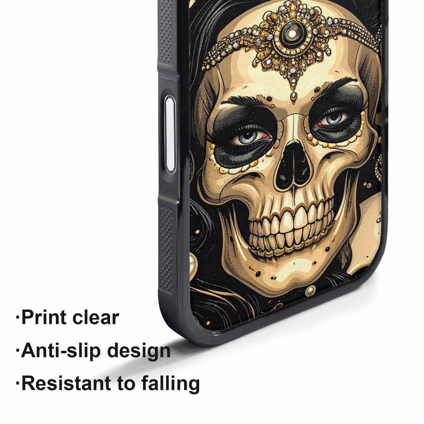iPhone 17 Pro Max Case — Skull Dark Art Gothic Print Gothic, Custom Art Phone Cover