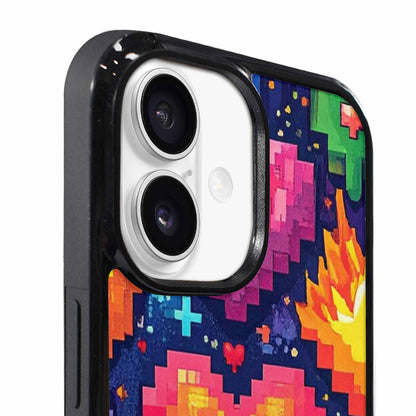 iPhone 17 Case — Pixel Art Bit Burst Original Art, Custom Designed Case Cover