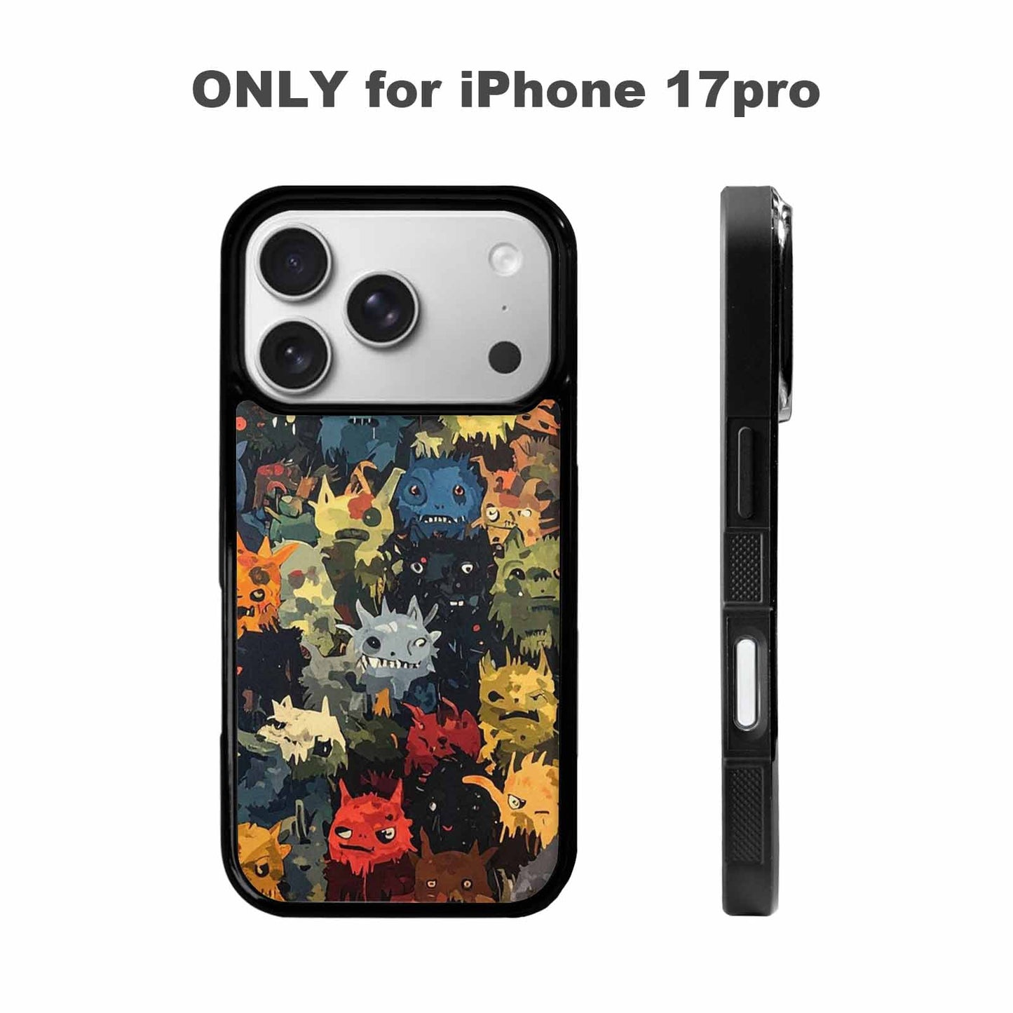 iPhone 17 Pro Case — Monsters Camomonsters Pattern Okl Camo, Custom Phone Case