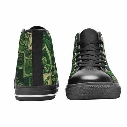 MEN'S Mandala High Top Canvas Surreal Custom Shoes