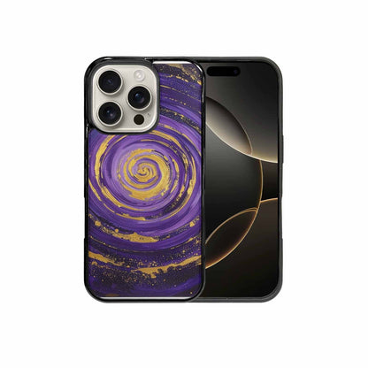 iPhone 16 Pro Case — Swirling Brushstroke Starry Night Texture Blended, Custom Print Case Cover