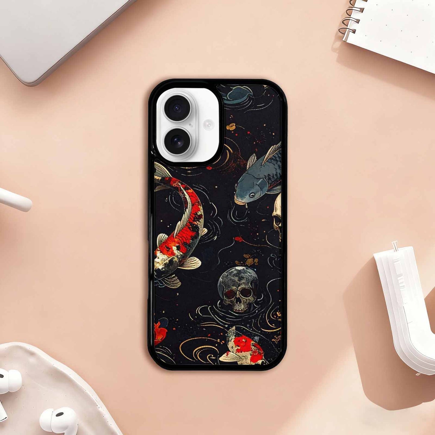 iPhone 17 Case — Skull Dark Art Gothic Print Gothic, Personalized Phone Case