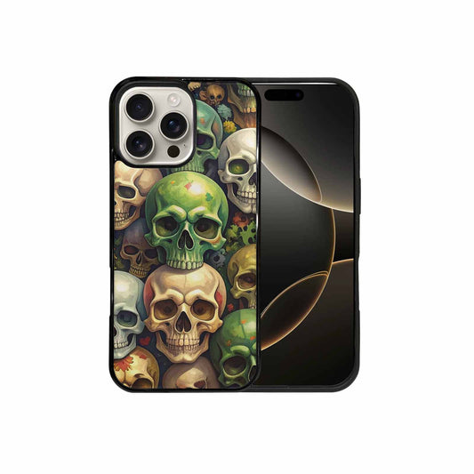 iPhone 16 Pro Max Case — Skulls Camoskulls Pattern Hu E3k, Personalized Phone Case