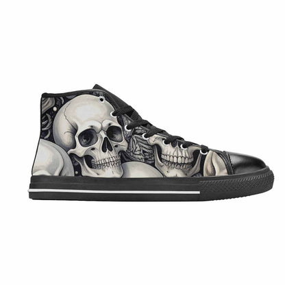 WOMEN'S Skulls - Classic High Top Canvas Wallpaper Art Shoes