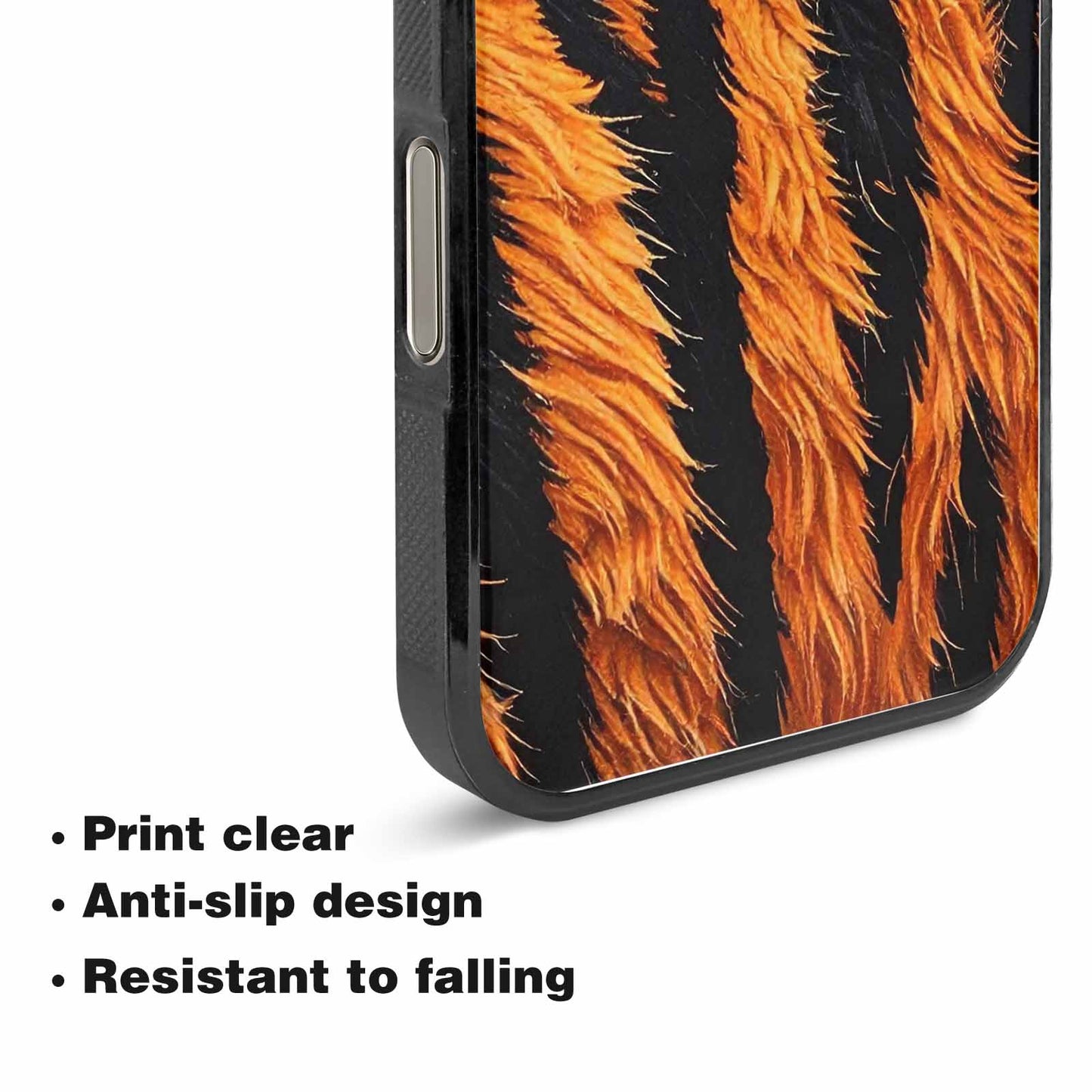 iPhone 15 Pro Max Case — Bold Tiger Stripe, Custom Art Phone Cover
