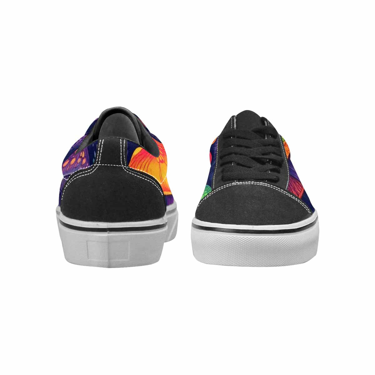 WOMEN'S Psychedelic Mushroom Canvas Lace-Up Y2K Custom Shoes