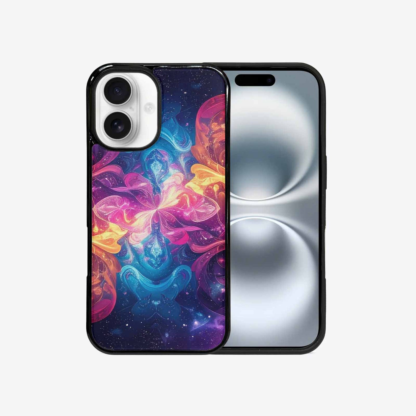 iPhone 16 Case — Rose Galaxy Art Seamless Pattern Vibrant, Original Design Phone Case