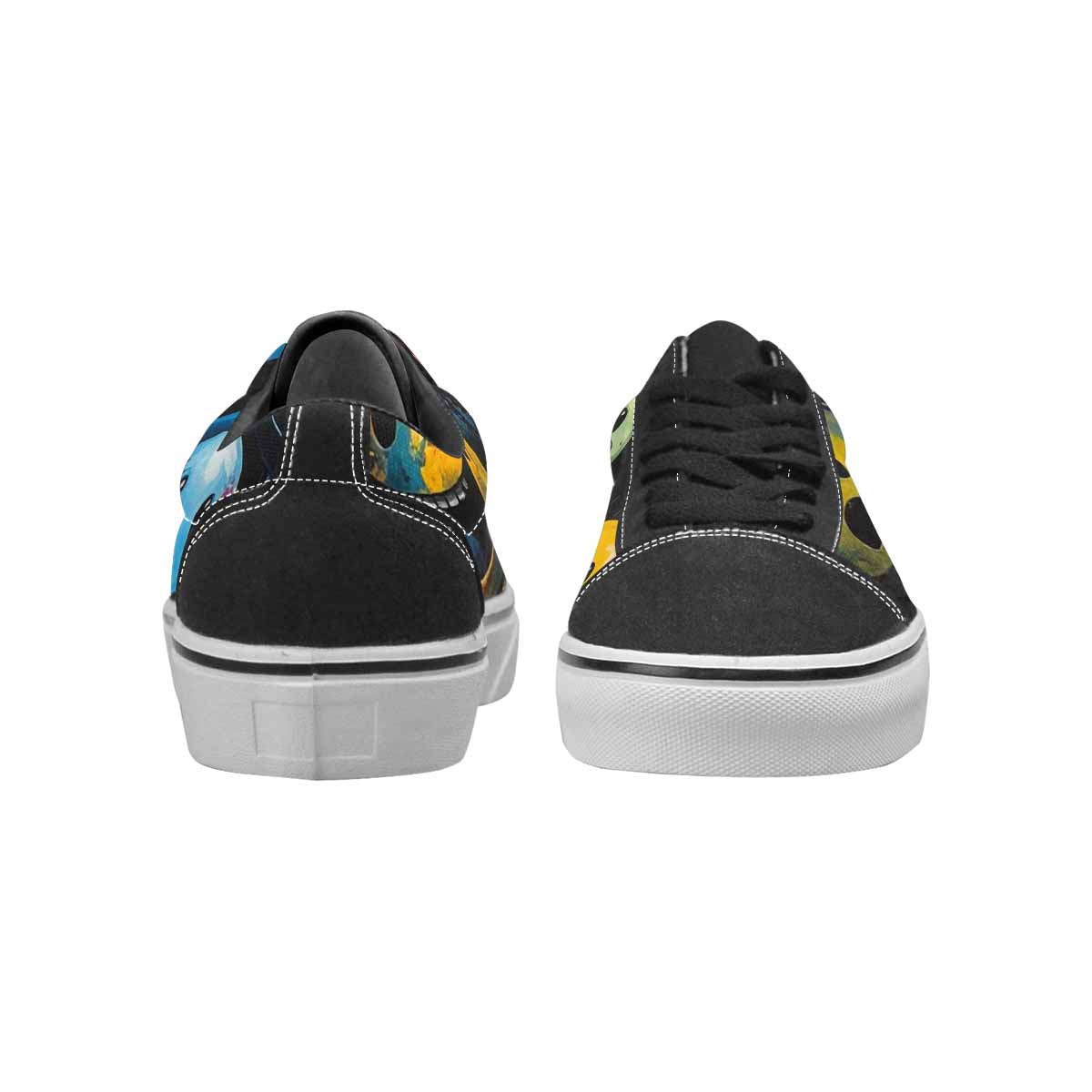 WOMEN'S Melting Moon Smiley Lace-Up Canvas Neon Fantasy Shoes