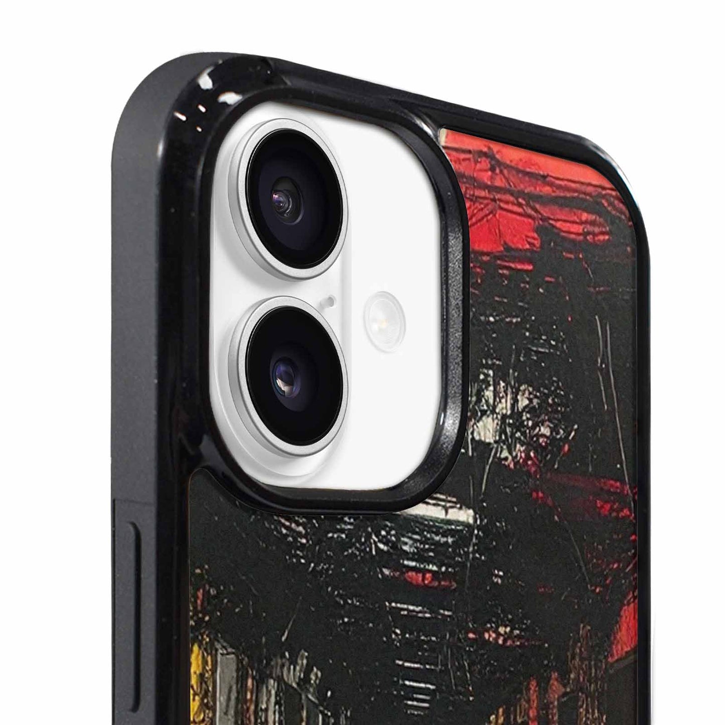 iPhone 17 Case — Black &amp; Red Ink Galaxy Space, Custom Print Case Cover