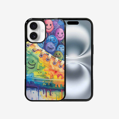 iPhone 16 Case — Smiley Facessmiley Faces Tie D, Custom Made Phone Cover