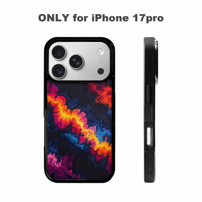 iPhone 17 Pro Case — Tie Dye Dark Art Seamless Tie, Unique Phone Case Design