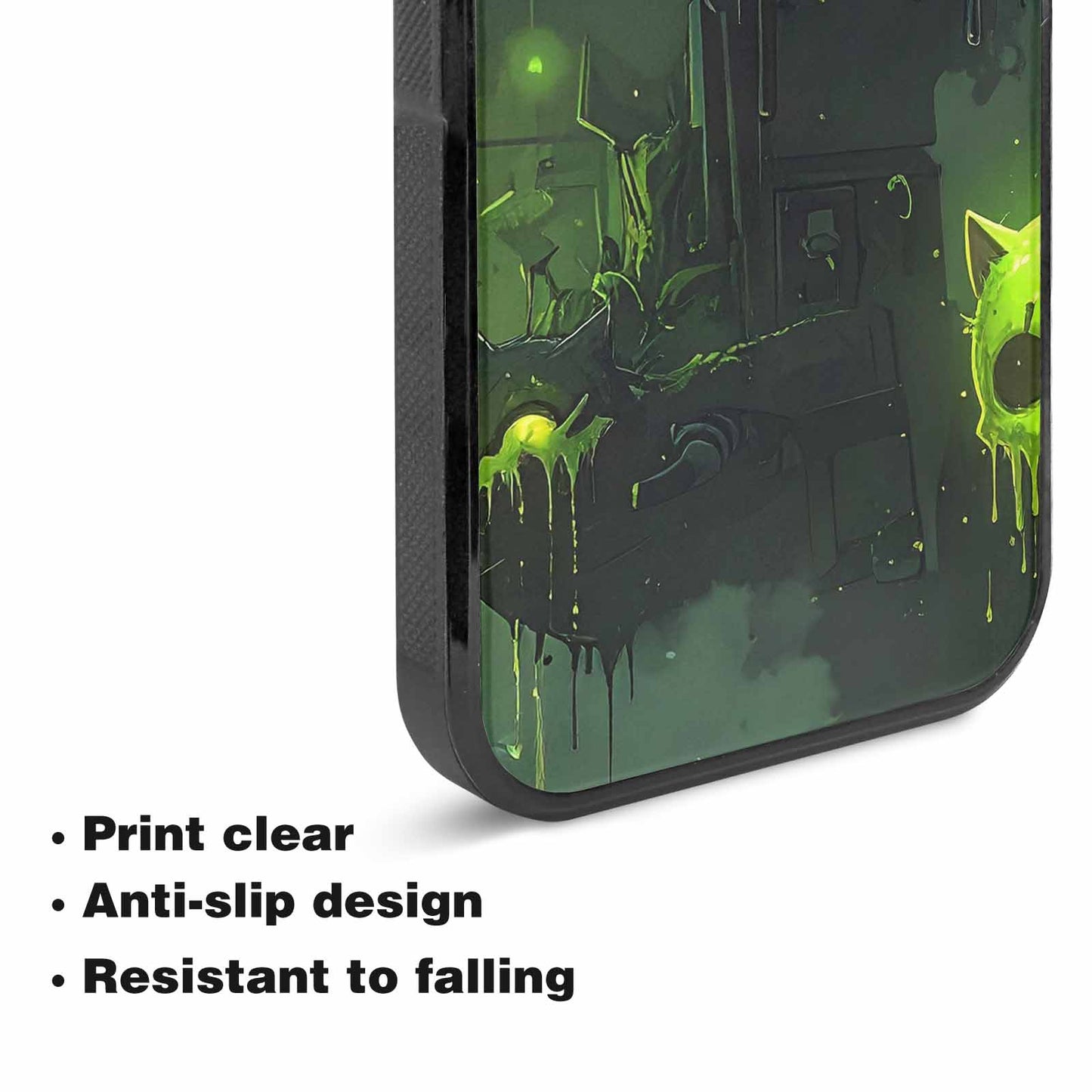 iPhone 15 Plus Case — Toxic Melting Skeleton Cats Small Toxic, Original Design Phone Case