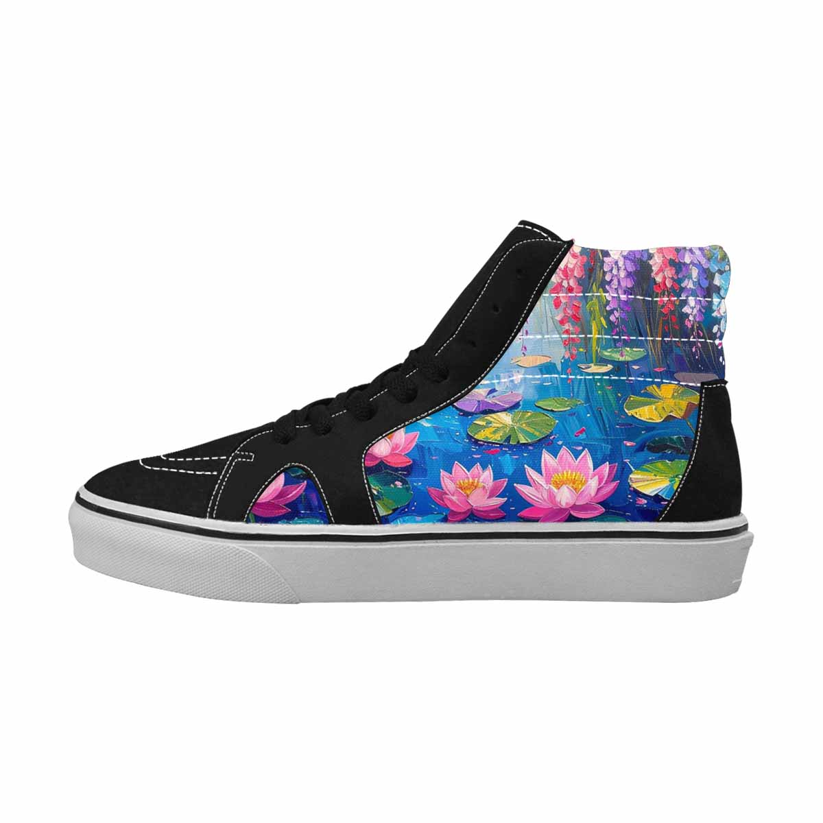 MEN'S Full Color Vibrant Monet High Top Canvas Dreamcore Shoes
