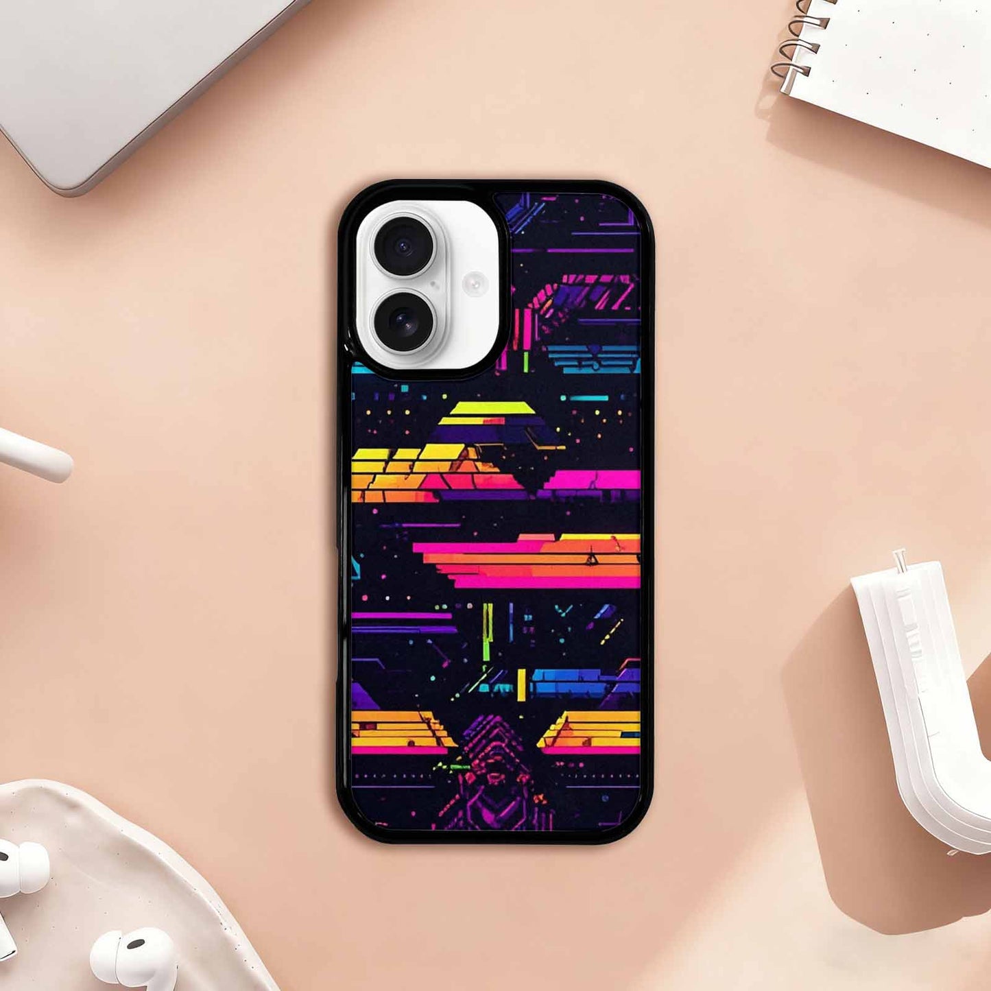 iPhone 17 Case — Retro Pixel Art Pattern, Retro Vintage, Unique Phone Case Design