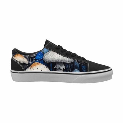 WOMEN'S Mushrooms (general) Lace-Up Canvas Wallpaper Art Sneakers