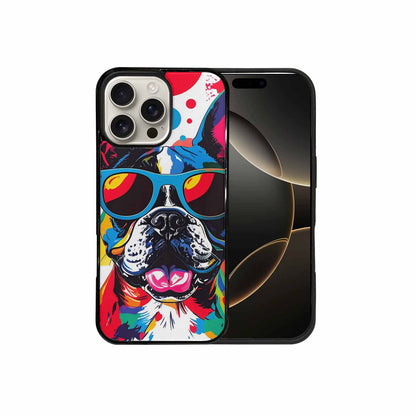 iPhone 16 Pro Max Case — French Bulldog Pop Art Pattern, Custom Designed Case Cover