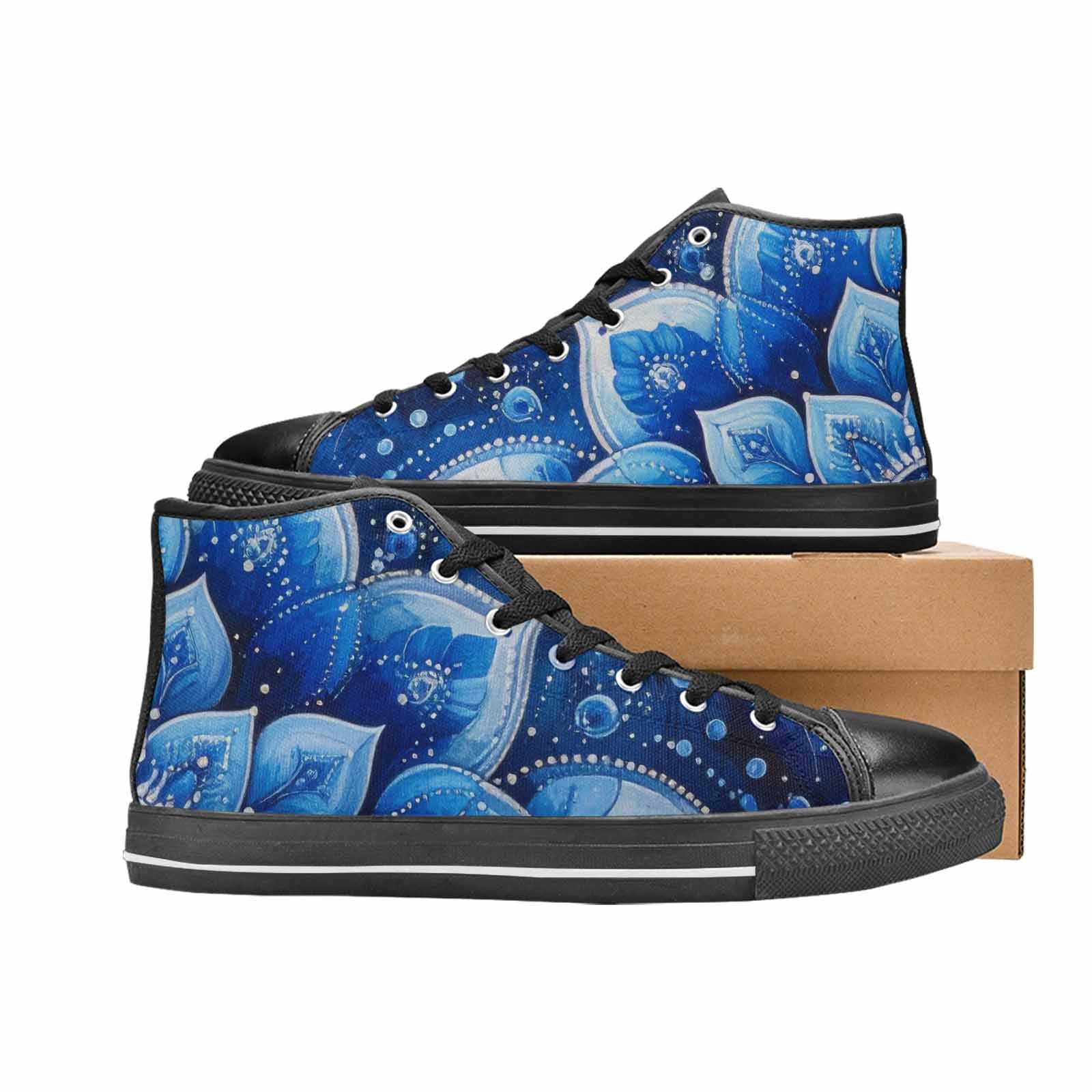 MEN'S Boho Mandala High Top Canvas Y2K Custom Shoes