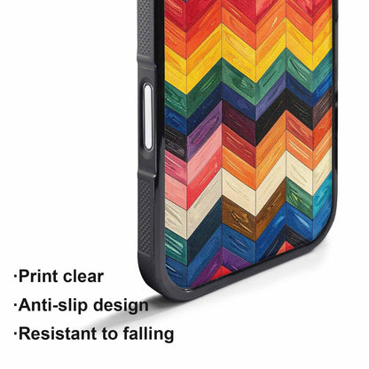 iPhone 17 Pro Max Case — Progress Pride Flag Color Original Art, Custom Made Phone Cover